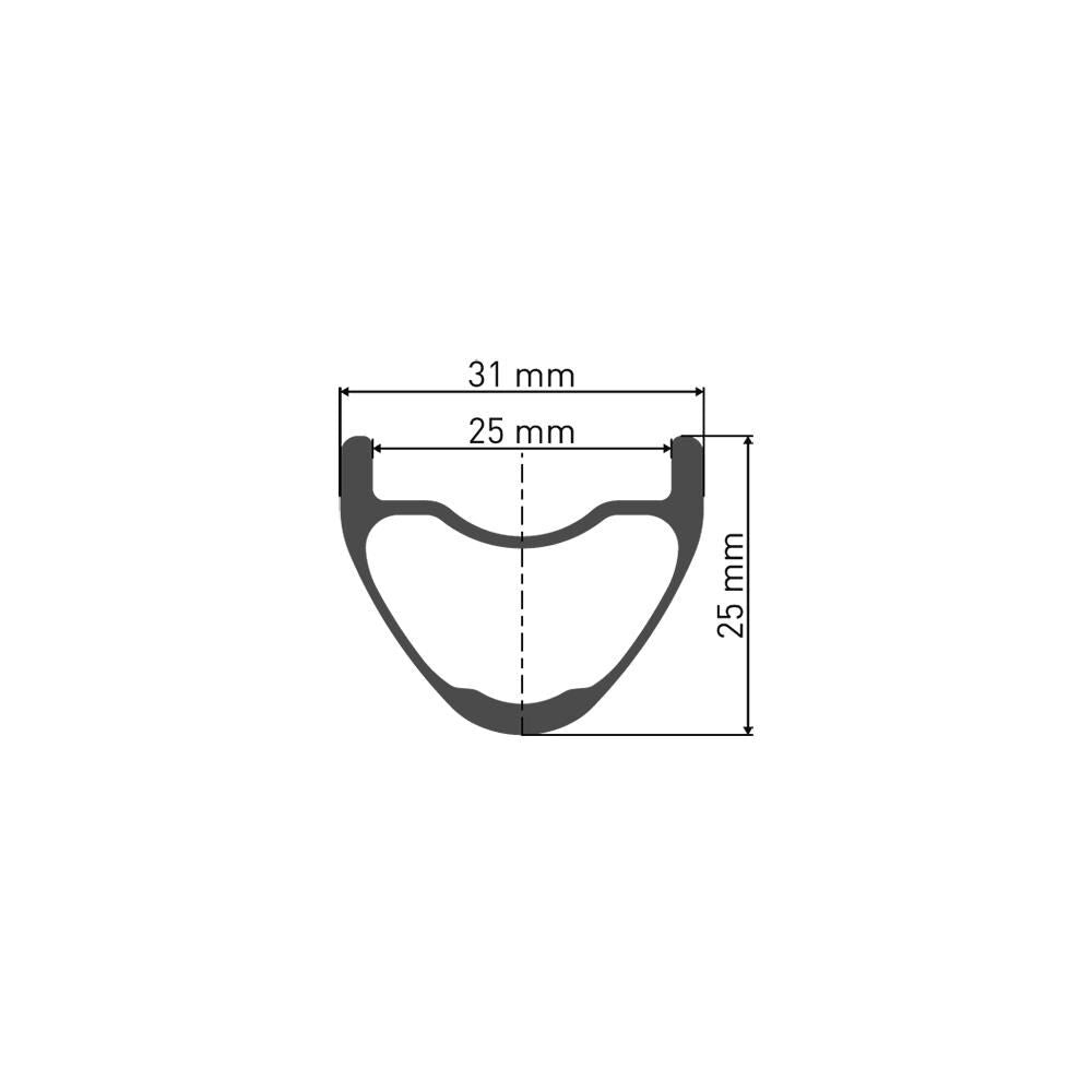 DT Swiss XRC 1200 Spline 25 Boost Tubeless Ready 29" front wheel