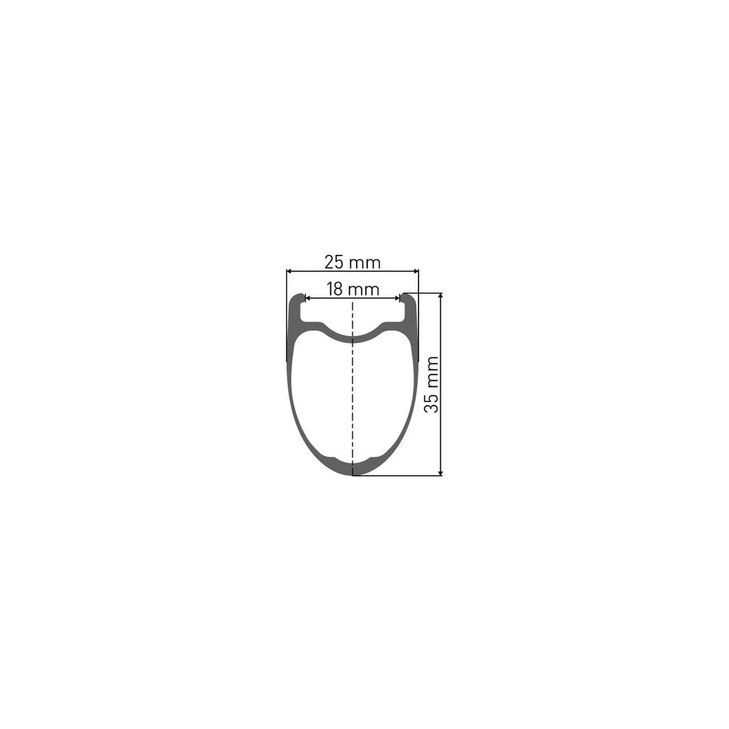 DT Swiss PRC 1400 Spline 35 Disc Tubeless Ready front wheel