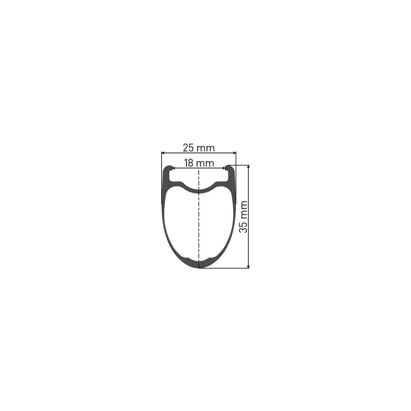 DT Swiss PRC 1400 Spline 35 Disc Tubeless Ready front wheel