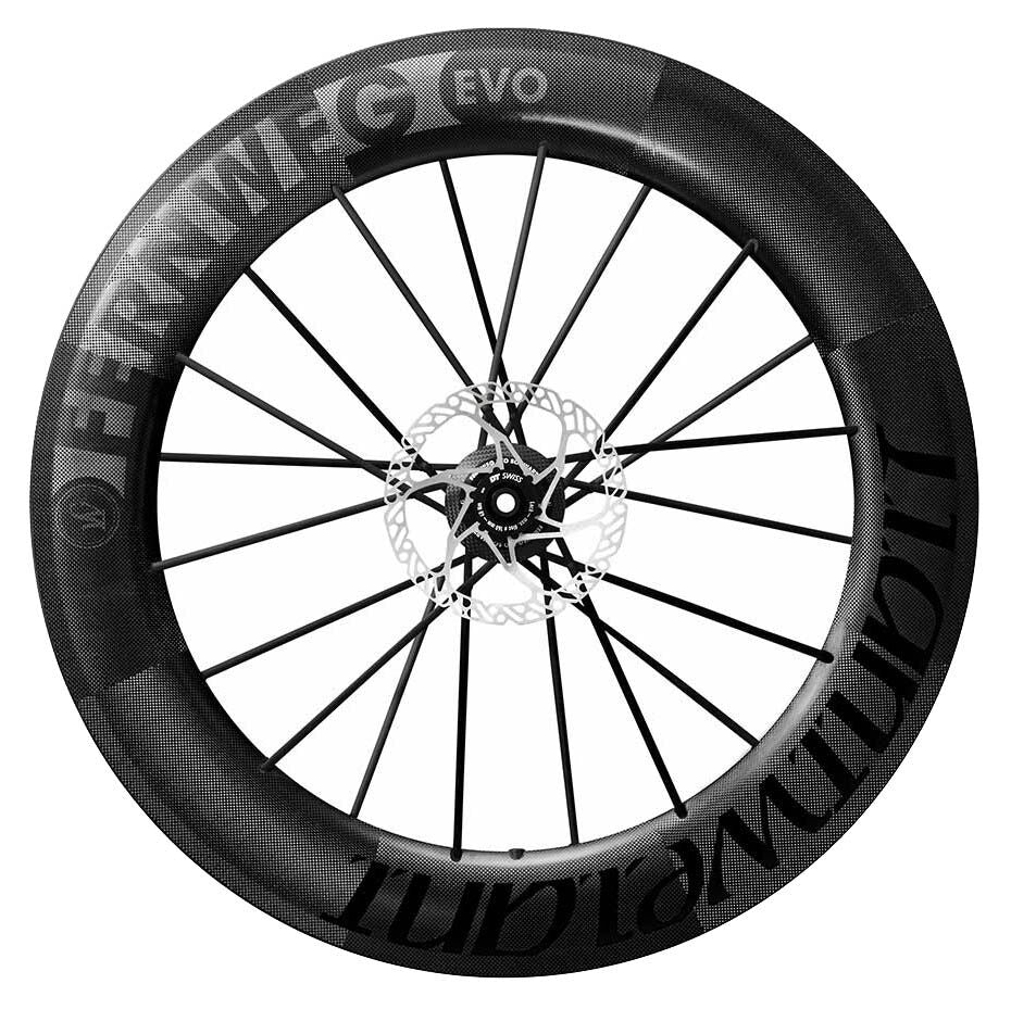 Lightweight Fernweg EVO 85 Schwarz ED Carbon tubeless Disc front wheel