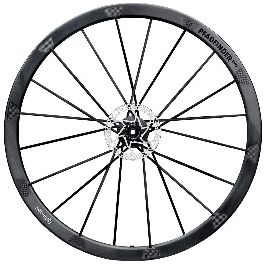 Lightweight Pfadfinder EVO Schwarz ED Carbon tubeless Disc rear wheel