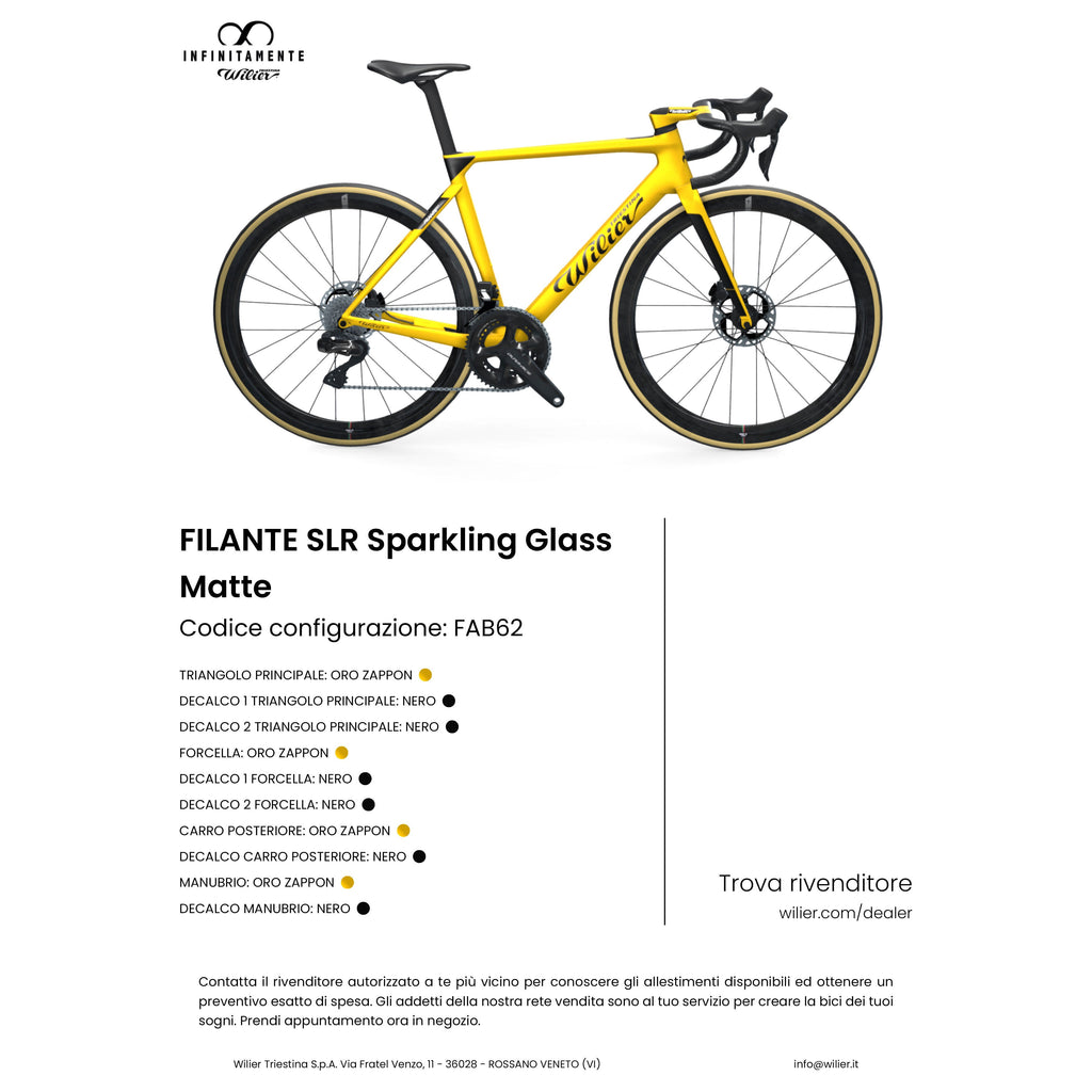 Wilier Triestina Filante SLR Disc frame 2025