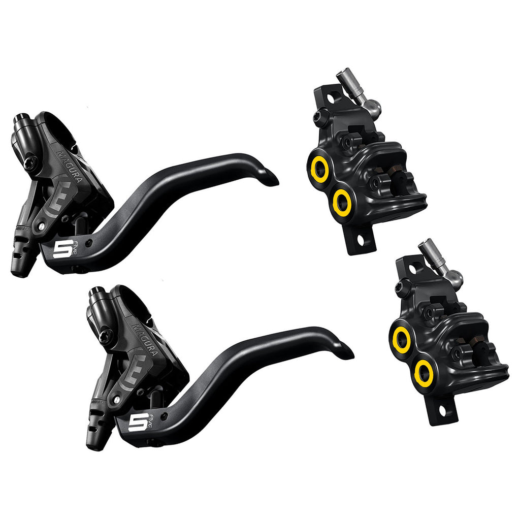 Magura MT5 front (800mm) + rear (1850mm) disc brakes