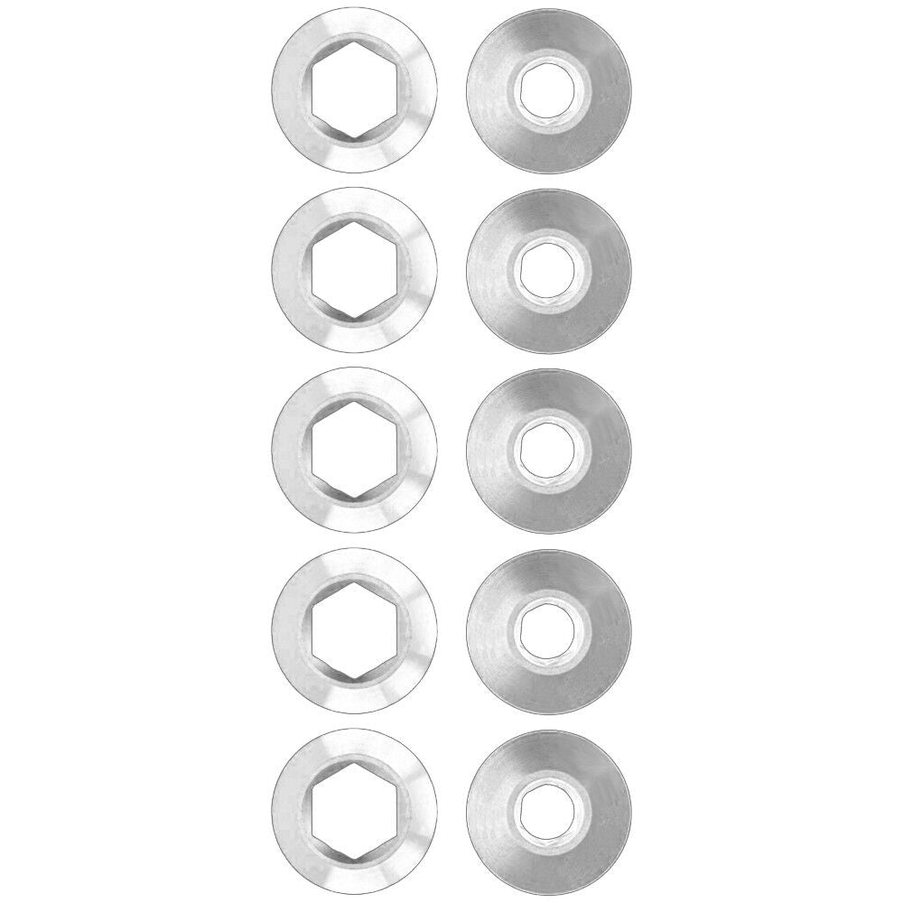 Alugear 5 mm chainring nuts + 6.5 mm bolts