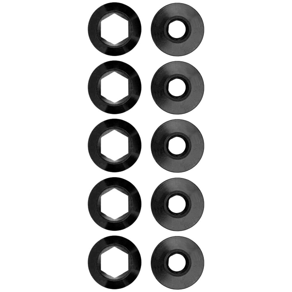 Alugear 5 mm chainring nuts + 6.5 mm bolts